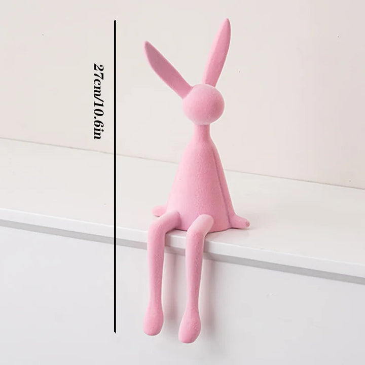 Nordic Abstract Rabbit Sculptures in High-Quality Resin – Unique Art for Home or Office 9