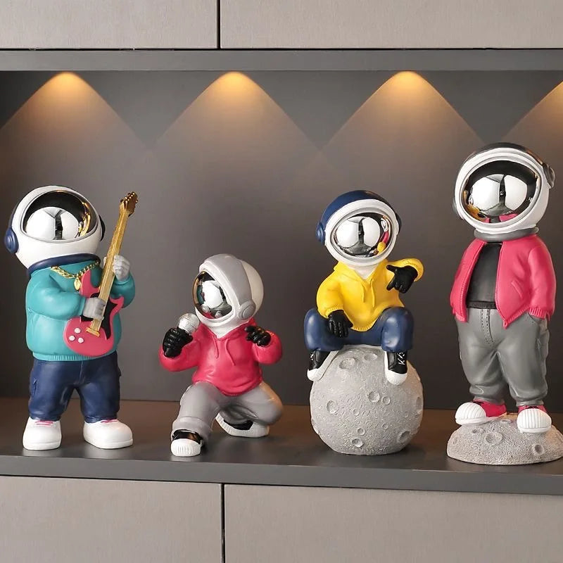 Nordic Astronaut Resin Figurine – Whimsical Home Decor for Kids or Office 2