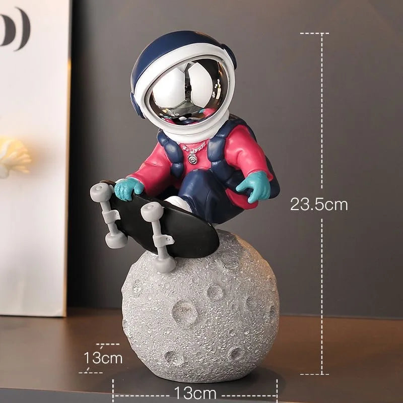 Nordic Astronaut Resin Figurine – Whimsical Home Decor for Kids or Office 8