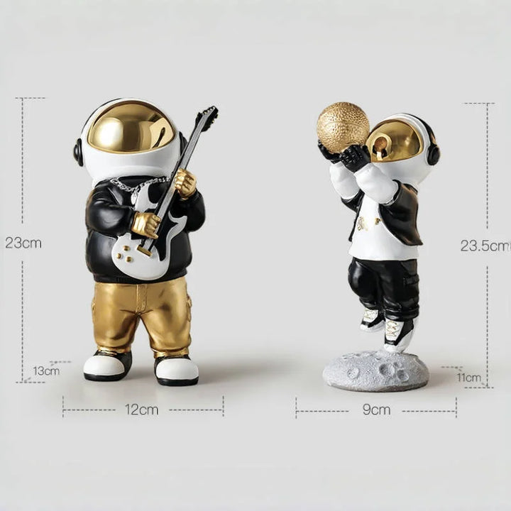 Nordic Astronaut Resin Figurine with Night Light – Whimsical Decor for Kids' Rooms or Office Desks 1