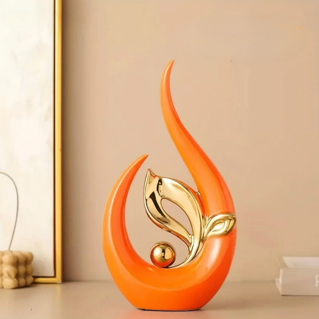 Nordic Aura Ceramic Sculpture – Elegant Accent for Modern Living Room or Office 6