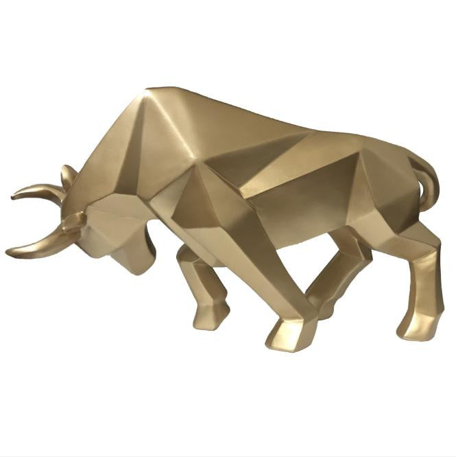 Nordic Bull Sculpture in High-Quality Resin – Stylish Art for Home or Office Decor 3