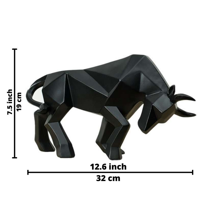 Nordic Bull Sculpture in High-Quality Resin – Stylish Art for Home or Office Decor 4