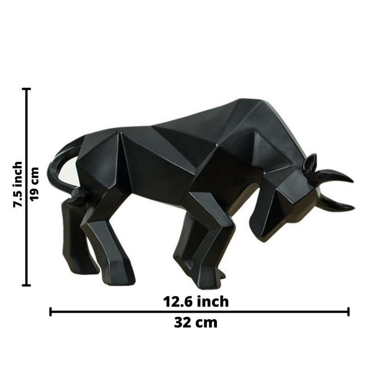 Nordic Bull Sculpture in High-Quality Resin – Stylish Art for Home or Office Decor 4
