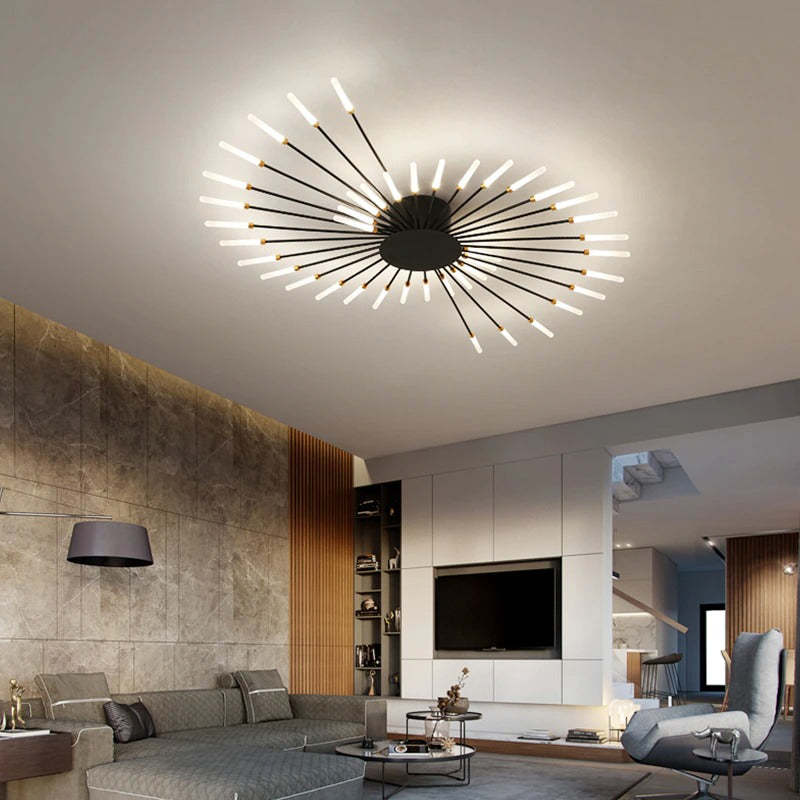 Nordic Flush Mount Ceiling Light – Modern LED Design for Living Room or Kids' Room 1
