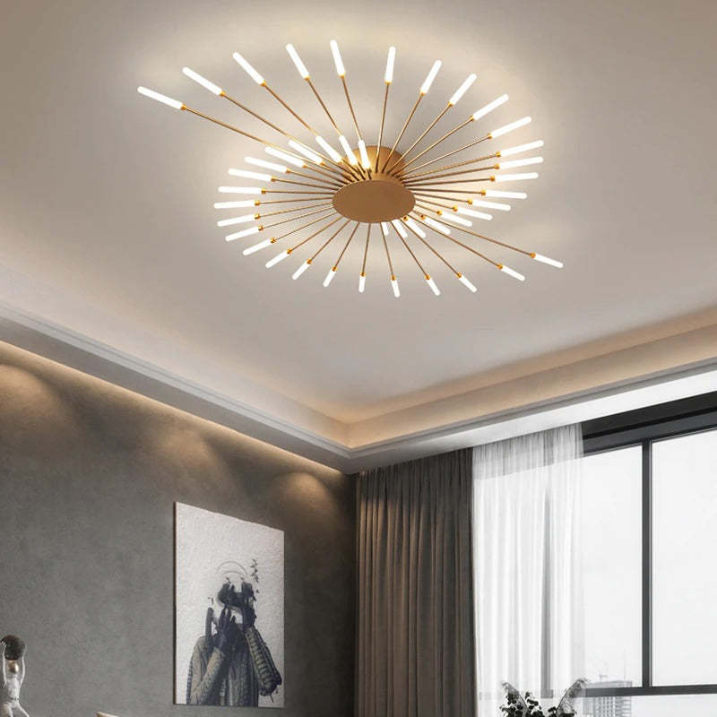 Nordic Flush Mount Ceiling Light – Modern LED Design for Living Room or Kids' Room 2