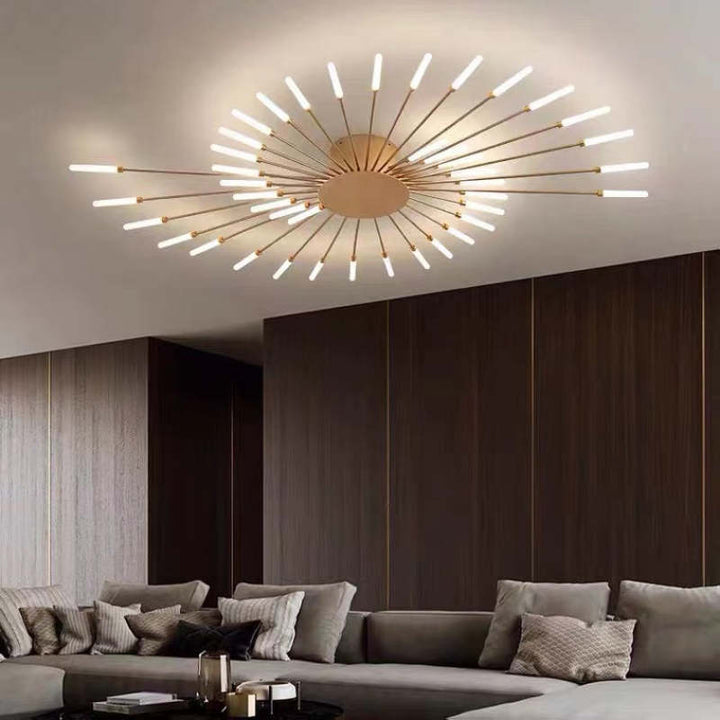 Nordic Flush Mount Ceiling Light – Modern LED Design for Living Room or Kids' Room 9