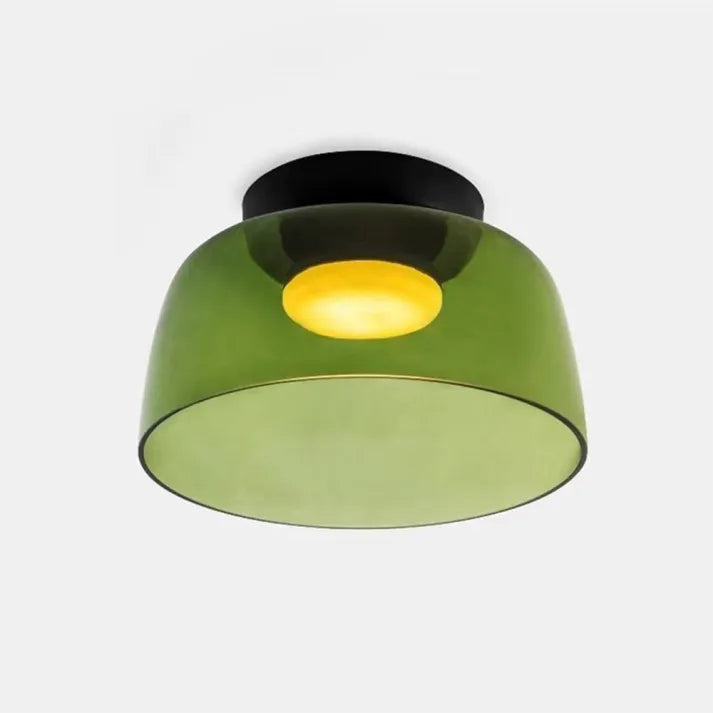 Nordic Glass Flush Mount Ceiling Light – Elegant Lighting for Dining Room or Living Space 11