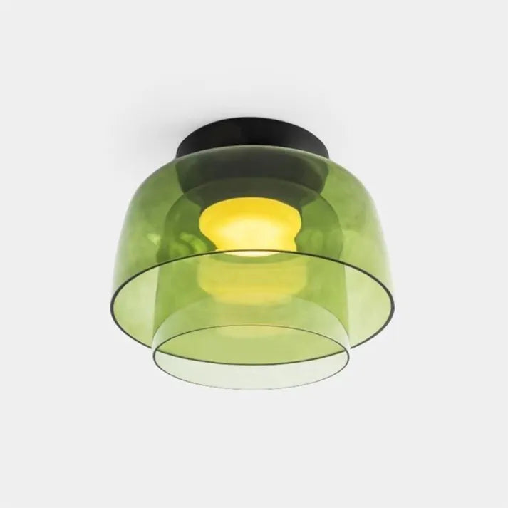 Nordic Glass Flush Mount Ceiling Light – Elegant Lighting for Dining Room or Living Space 16