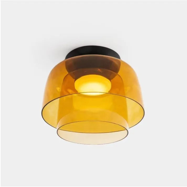 Nordic Glass Flush Mount Ceiling Light – Elegant Lighting for Dining Room or Living Space 19