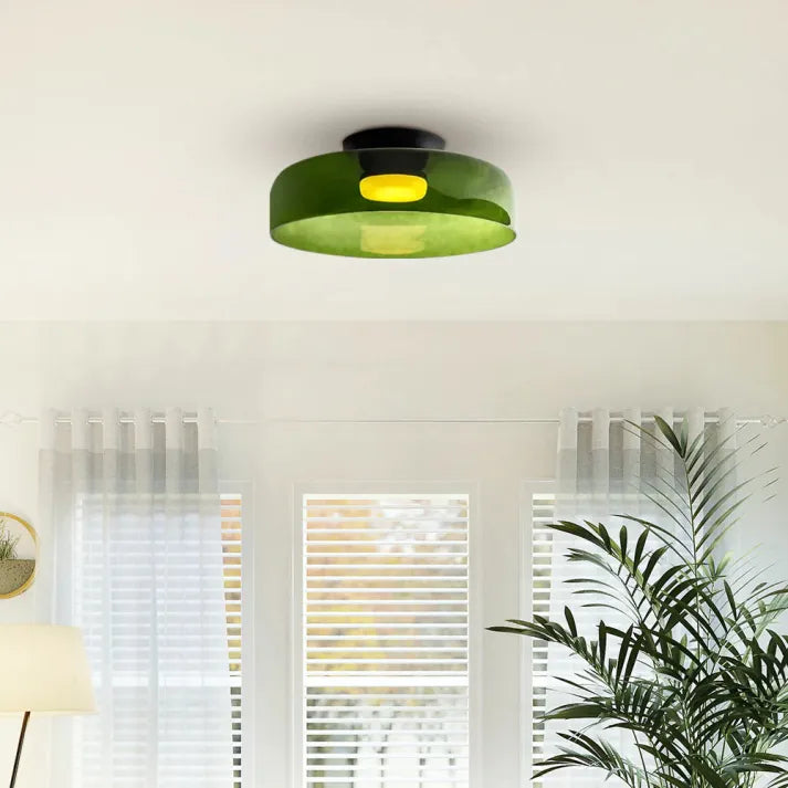Nordic Glass Flush Mount Ceiling Light – Elegant Lighting for Dining Room or Living Space 22