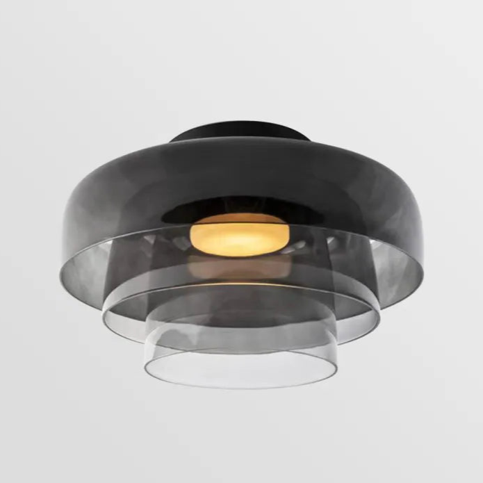 Nordic Glass Flush Mount Ceiling Light – Elegant Lighting for Dining Room or Living Space 5
