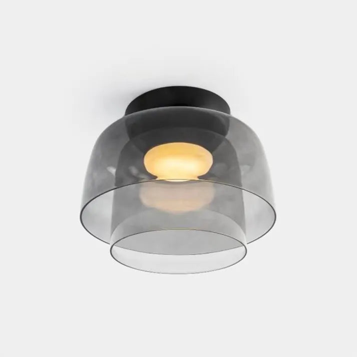 Nordic Glass Flush Mount Ceiling Light – Elegant Lighting for Dining Room or Living Space 9