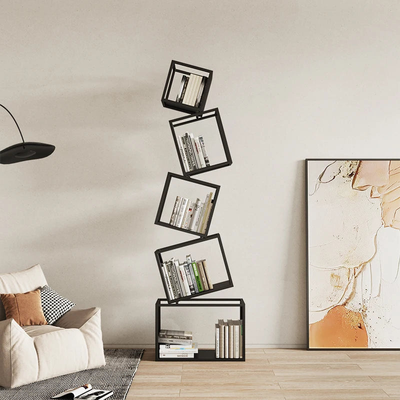 Nordic Metal Bookshelf with Elegant Design – Stylish Storage Solution for Home or Office 0