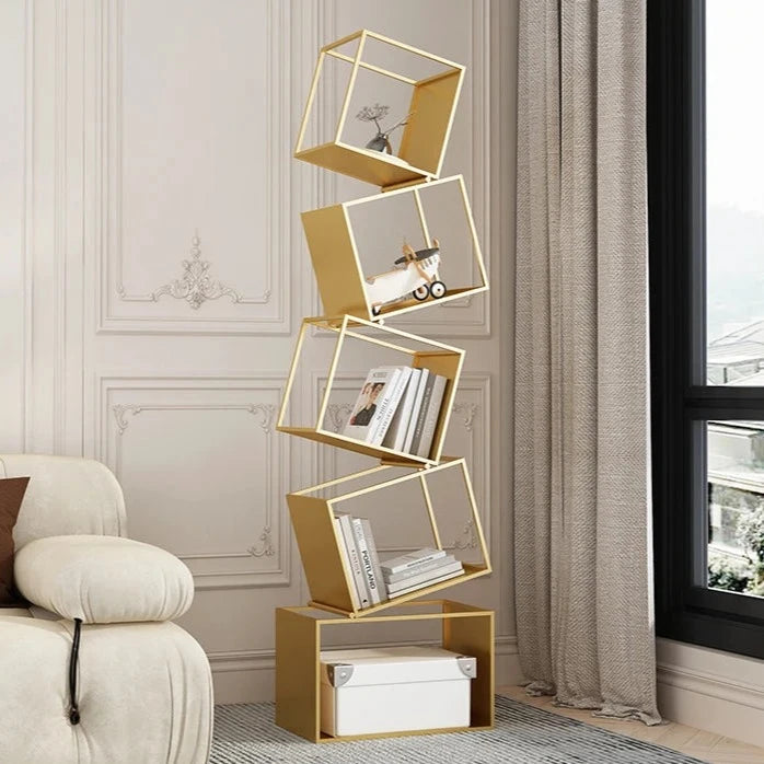 Nordic Metal Bookshelf with Elegant Design – Stylish Storage Solution for Home or Office 2