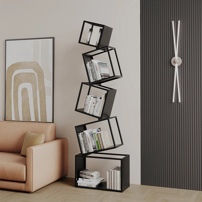 Nordic Metal Bookshelf with Elegant Design – Stylish Storage Solution for Home or Office 3