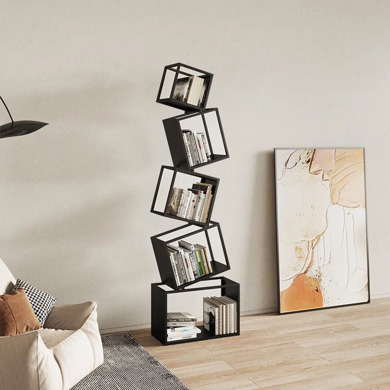 Nordic Metal Bookshelf with Elegant Design – Stylish Storage Solution for Home or Office 5