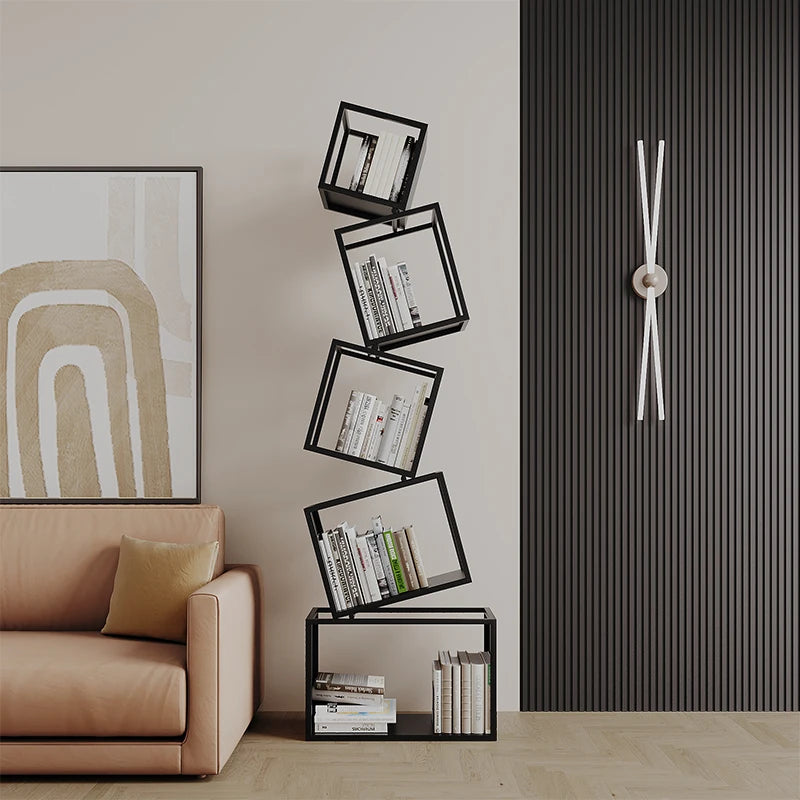 Nordic Metal Bookshelf with Elegant Design – Stylish Storage Solution for Home or Office 6