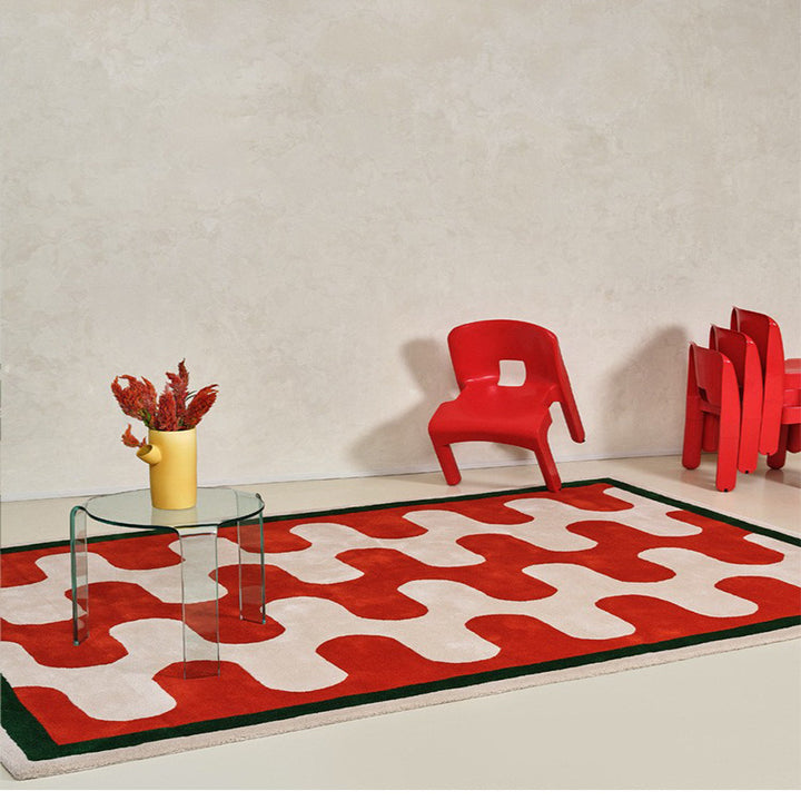 Popwave Washable Area Rug with Luxurious Texture – Stylish Decor for Living Room or Bedroom