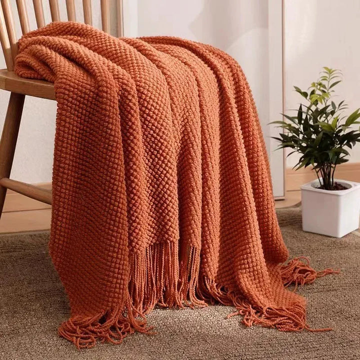 Oversized Knitted Blanket for All Seasons – Cozy Throw for Sofa or Bed 5