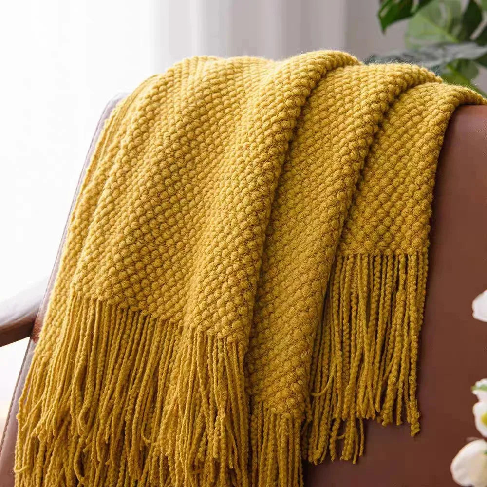 Oversized Knitted Blanket for All Seasons – Cozy Throw for Sofa or Bed 6