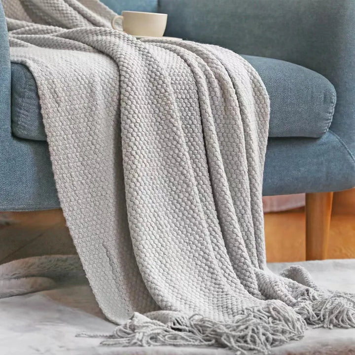 Oversized Knitted Blanket for All Seasons – Cozy Throw for Sofa or Bed 8