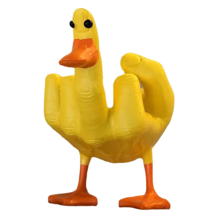 Playful Duck Sculpture in Resin – Unique Indoor and Outdoor Decor for Home or Garden 0