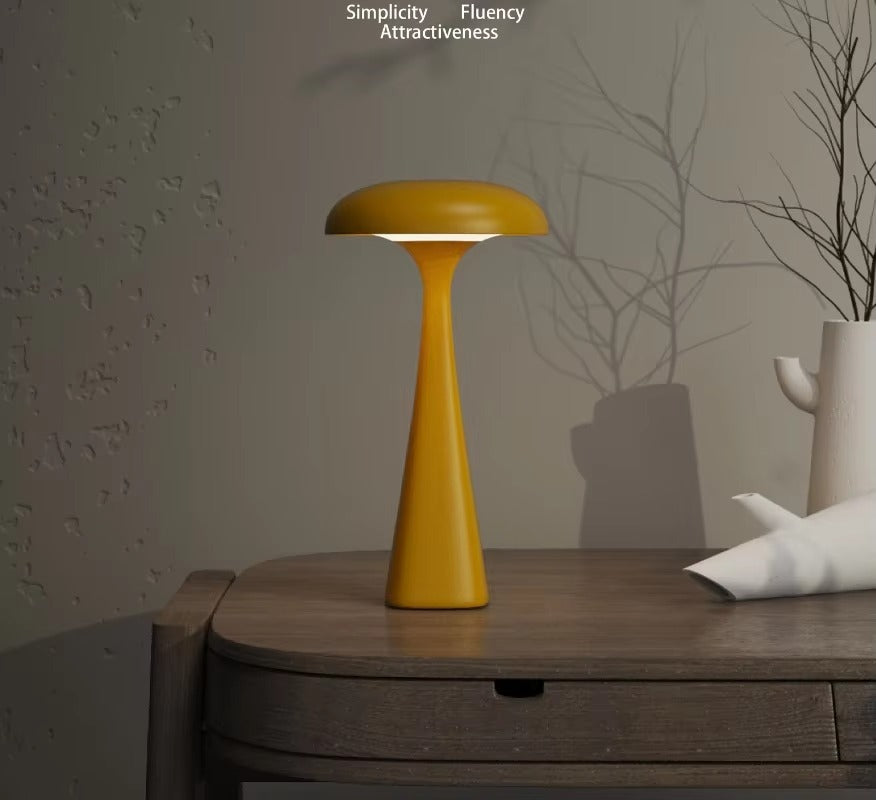 Pop Art LED Table Lamp with Rechargeable Battery – Unique Jellyfish-Mushroom Design for Home or Office 5