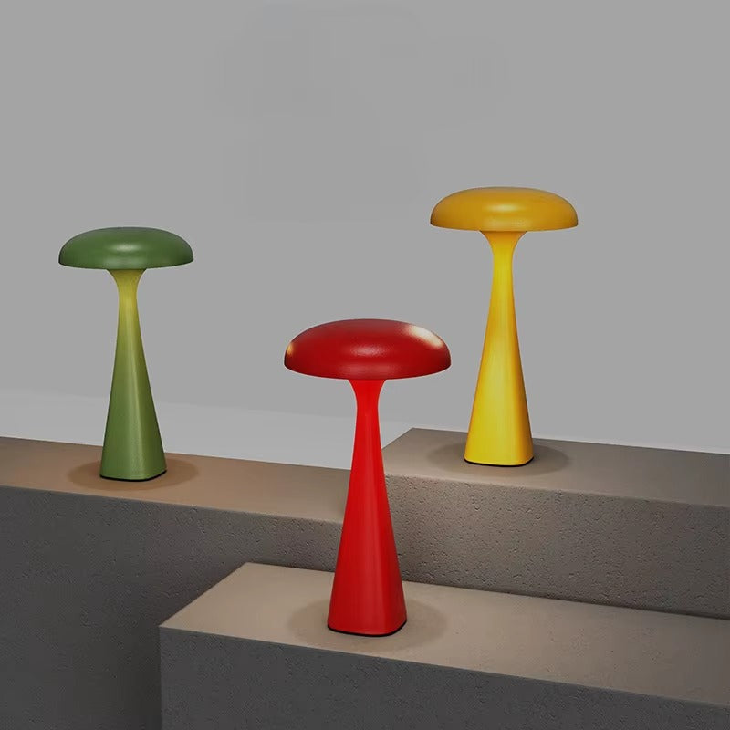 Pop Art LED Table Lamp with Rechargeable Battery – Unique Jellyfish-Mushroom Design for Home or Office 8