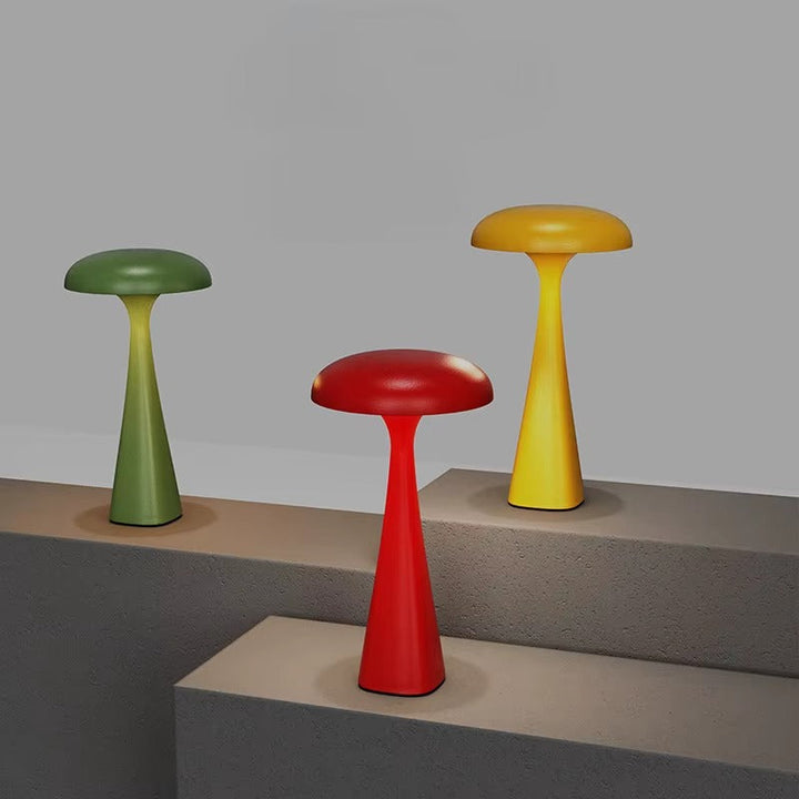 Pop Art LED Table Lamp with Rechargeable Battery – Unique Jellyfish-Mushroom Design for Home or Office 8