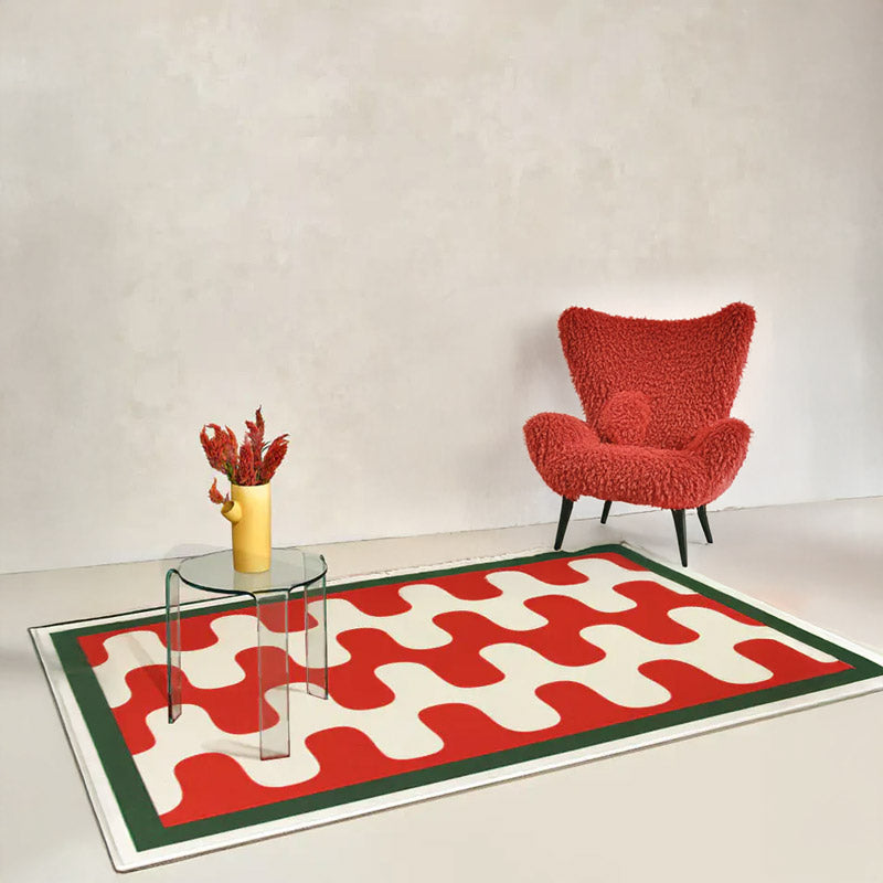 Popwave Washable Area Rug with Luxurious Texture – Stylish Decor for Living Room or Bedroom 2