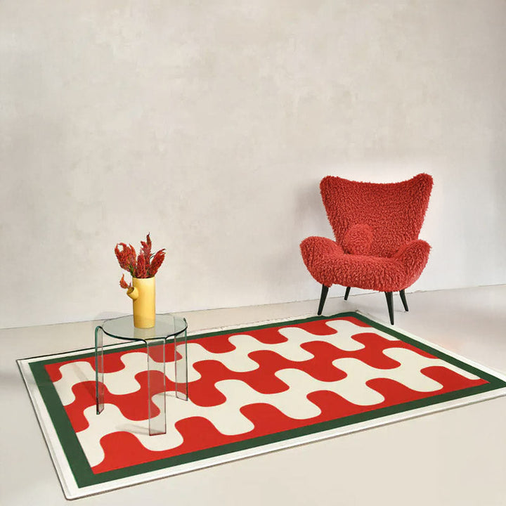 Popwave Washable Area Rug with Luxurious Texture – Stylish Decor for Living Room or Bedroom 2
