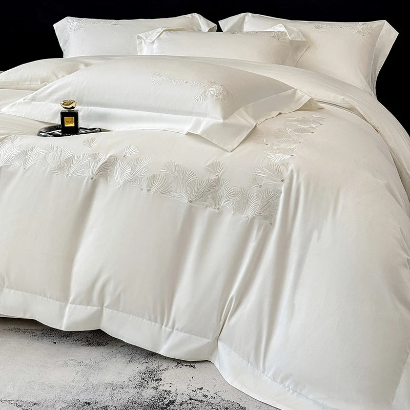 Premium Egyptian Cotton Bedding Set with Duvet Cover and Sheets – Luxurious Comfort for Queen or King Size 0