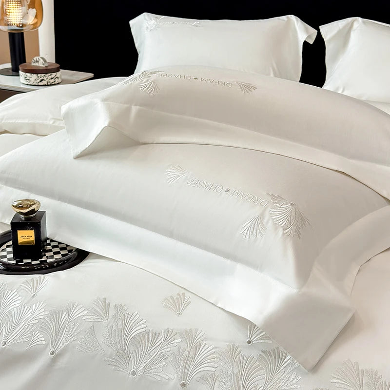 Premium Egyptian Cotton Bedding Set with Duvet Cover and Sheets – Luxurious Comfort for Queen or King Size 3