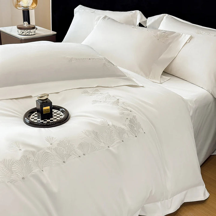Premium Egyptian Cotton Bedding Set with Duvet Cover and Sheets – Luxurious Comfort for Queen or King Size 5