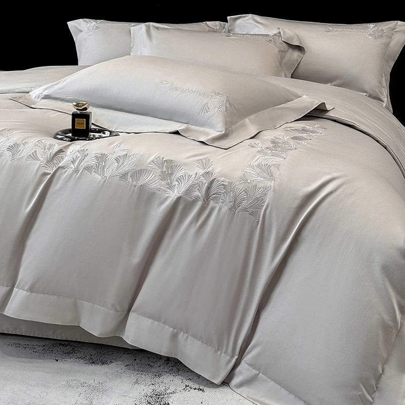 Premium Egyptian Cotton Bedding Set with Duvet Cover and Sheets – Luxurious Comfort for Queen or King Size 7