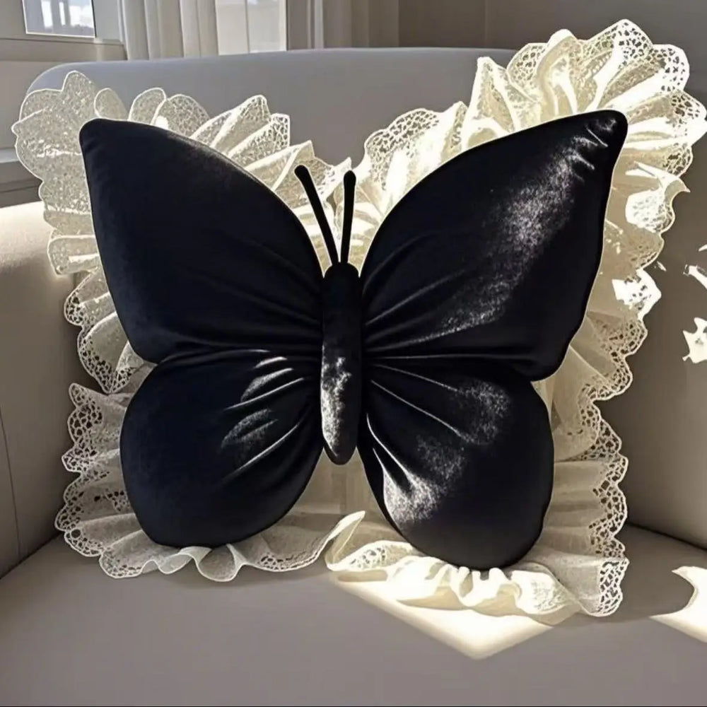 Princess Butterfly Bow Decorative Pillow – Charming Cushion for Living Room or Car 1