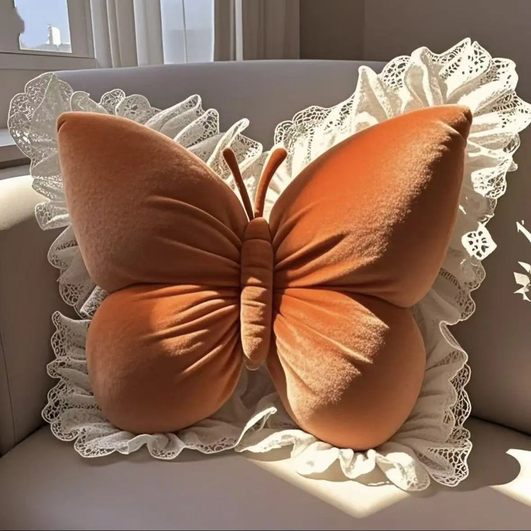 Princess Butterfly Bow Decorative Pillow – Charming Cushion for Living Room or Car 5