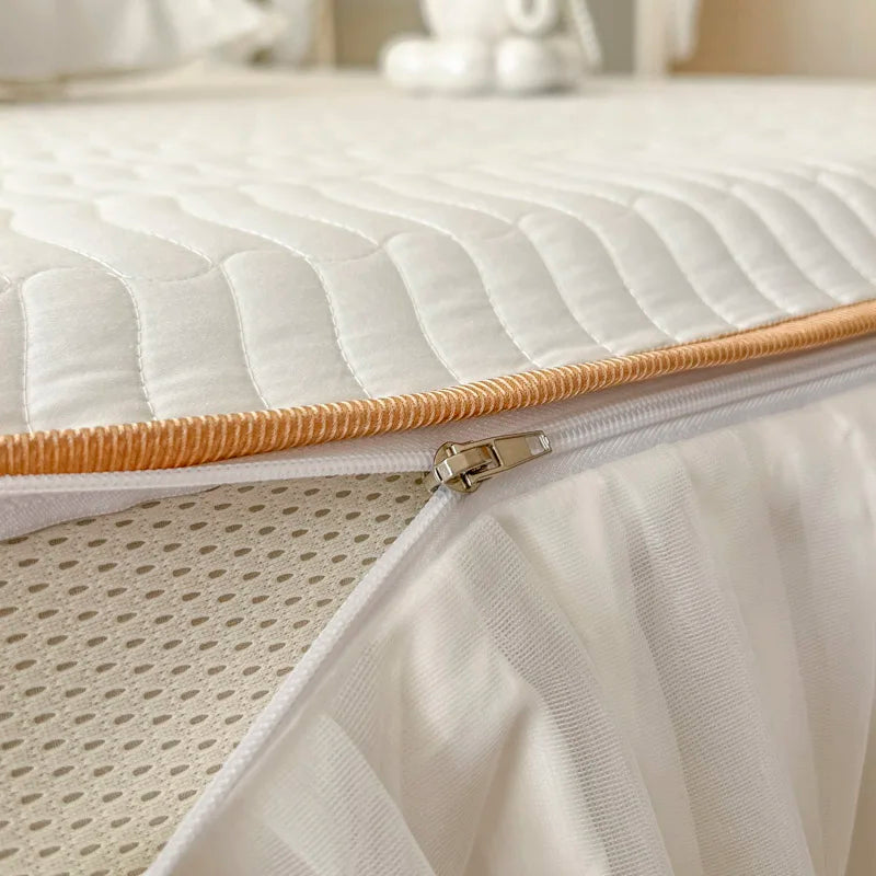 Princess Wedding Bedding Set – Elegant Duvet Cover and Bed Skirt in 600TC Egyptian Cotton 4