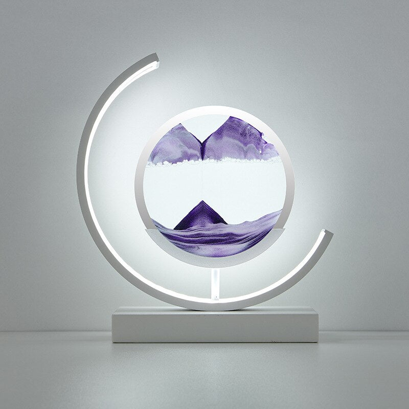 Quicksand Table Lamp with Dynamic 3D Sand Art – Relaxing Decor for Living Room or Office 12