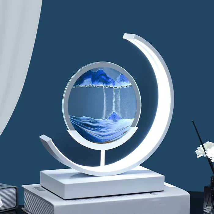 Quicksand Table Lamp with Dynamic 3D Sand Art – Relaxing Decor for Living Room or Office 2