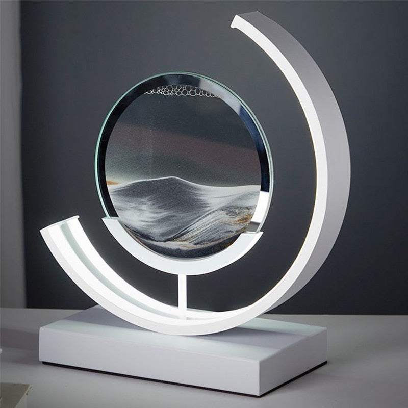 Quicksand Table Lamp with Dynamic 3D Sand Art – Relaxing Decor for Living Room or Office 6