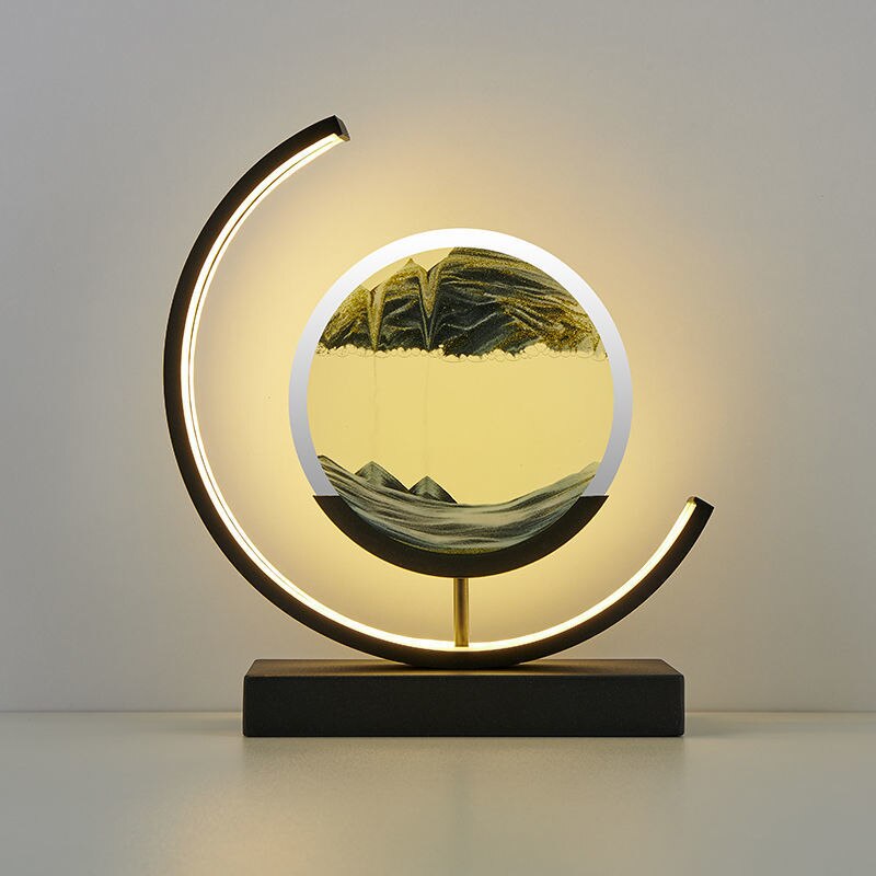 Quicksand Table Lamp with Dynamic 3D Sand Art – Relaxing Decor for Living Room or Office 9