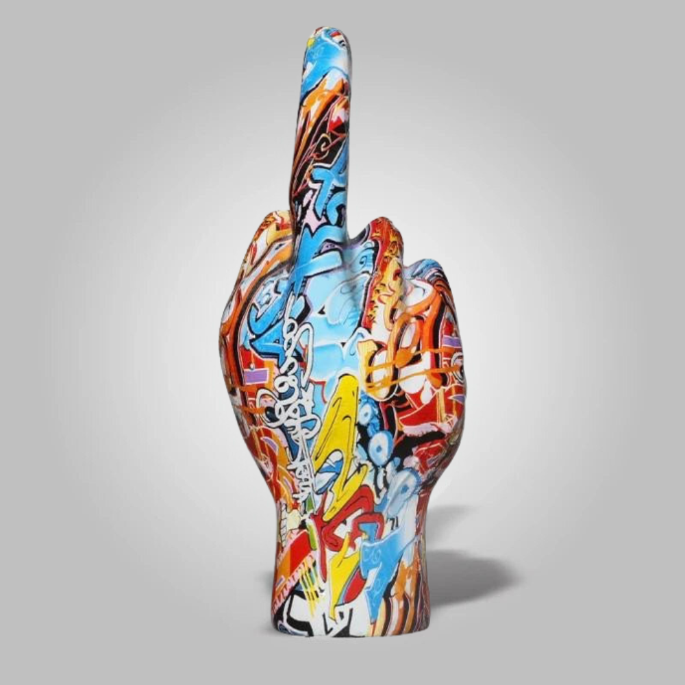 Quirky Resin Sculpture with Attitude – Fun Decor for Home, Office, or Garden 0