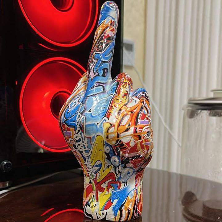 Quirky Resin Sculpture with Attitude – Fun Decor for Home, Office, or Garden 5