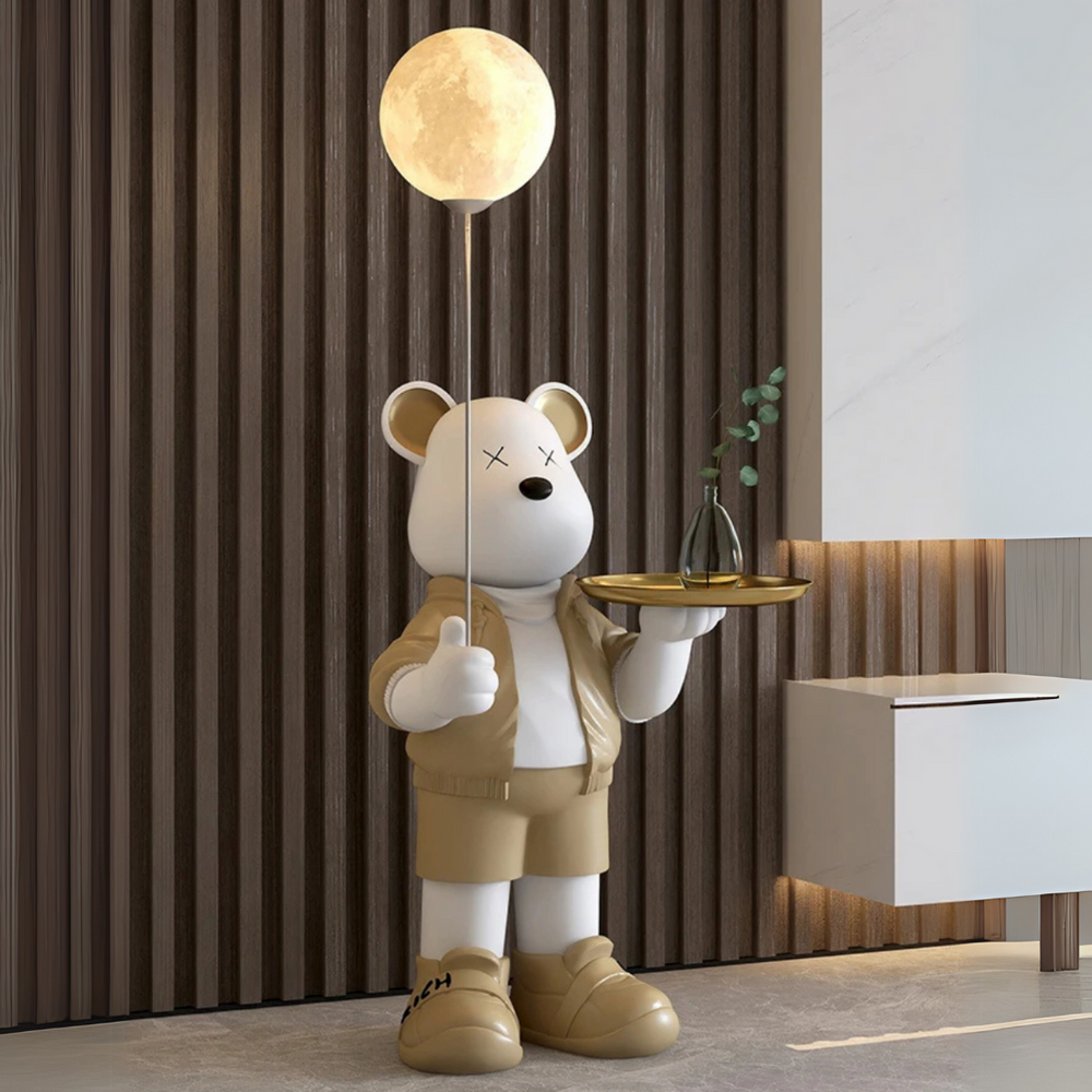 Radiant Bear Storage Tray with USB Nightlight – Adorable Décor for Living Room or Hallway 1