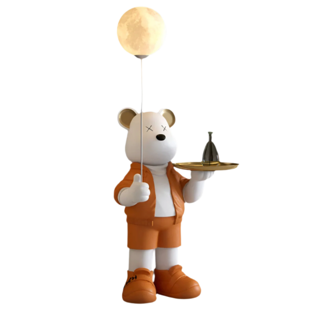 Radiant Bear Storage Tray with USB Nightlight – Adorable Décor for Living Room or Hallway 2