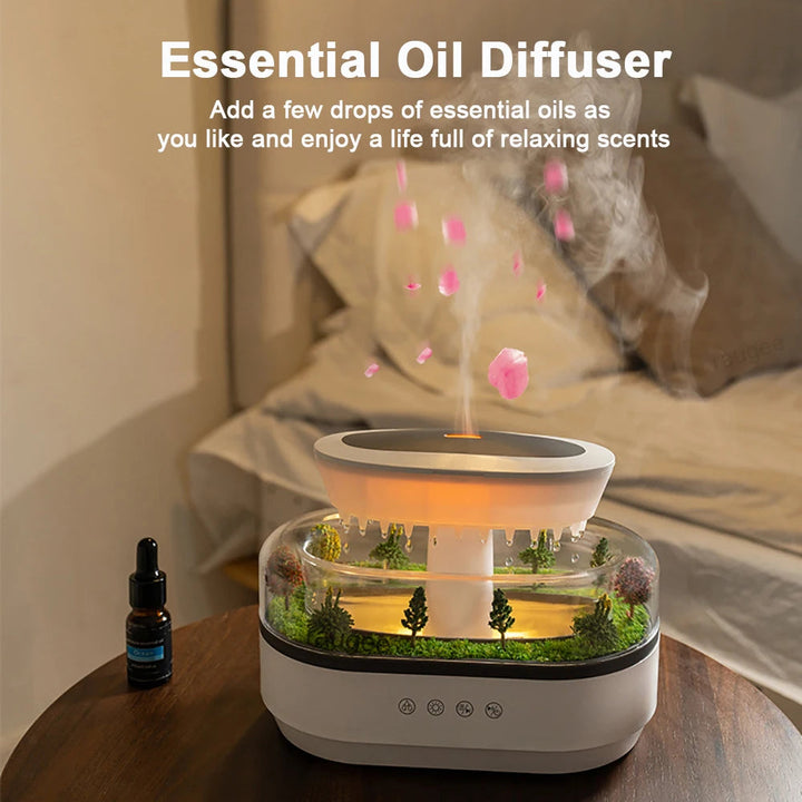 Raindrop Cool Mist Humidifier and Diffuser – Ideal for Bedroom Relaxation and Aromatherapy 6