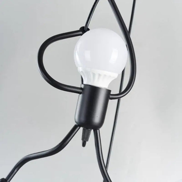 Retro Doll-Shaped Pendant Light – Playful Ceiling Fixture for Kids' Rooms 6