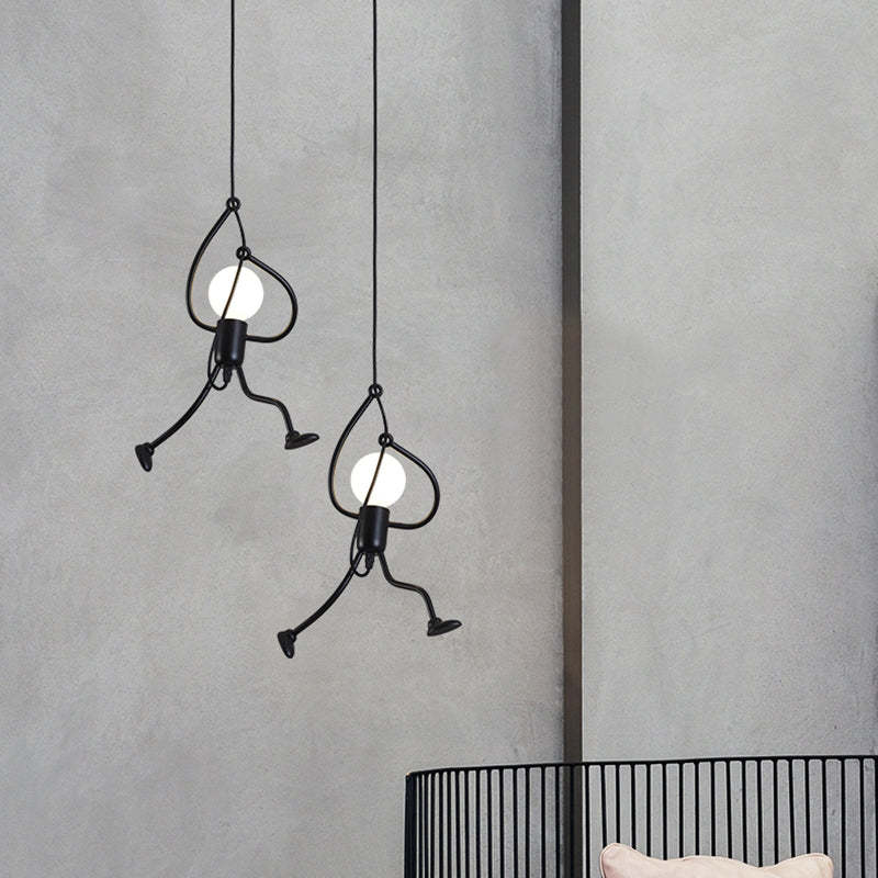 Retro Iron Man Hanging Lamp – Adjustable Pendant Light for Unique Interior Decor 2